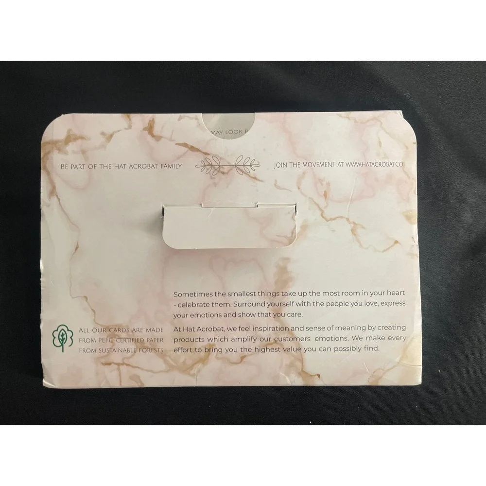 Hat Acrobat Retirement Advice and Wishes Cards Gold Foil Confetti White 50 Pack
